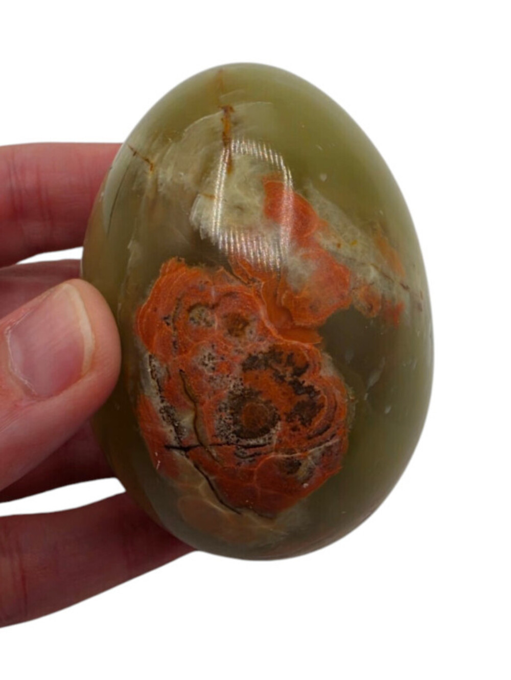 Rare POLISHED POLYCHROME JASPER EGG REIKI STONE HEALING